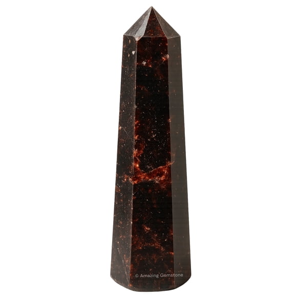 Garnet Crystal Tower Obelisk Point (2" to 3" INCH)