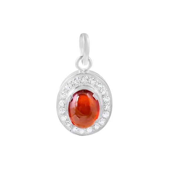 Garnet Gemstone Pendant, Natural Garnet Pendant, January Birthstone, Women Zircon Pendant, Bohemian Pendant, 925 Silver Sterling Pendant, Handmade Silver Jewelry, Wedding, Unisex Pendant