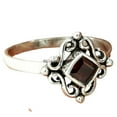 thumbnail image 1 of Garnet Gemstone Ring, Semi Precious Stone, Unique&nbsp;Gifts For Women, Solitaire Ring, Bridal&nbsp;Shower Gifts, Holiday&nbsp;Gifts, Valentines Day Gifts For Girlfriend, January Birthstone, 1 of 3
