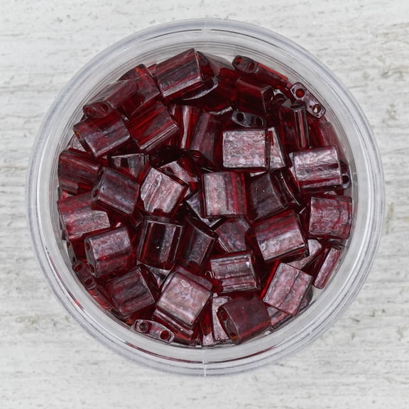 Garnet Luster Whole Tila - 25g Bag