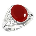 thumbnail image 1 of Garnet Quartz Ring 925 Sterling Silver Handmade Jewelry, 1 of 9