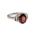 thumbnail image 1 of Garnet Ring, Men's Ring, Oval Cut Ring, Wedding Ring, 925 Sterling Silver Ring, Gift For Him, 1 of 5