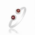 thumbnail image 1 of Garnet Ring, Men's Ring, Round Cut Ring, Wedding Ring, 925 Sterling Silver Ring, Gift For Him, 1 of 5