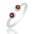 thumbnail image 1 of Garnet Ring, Men's Ring, Round Cut Ring, Wedding Ring, 925 Sterling Silver Ring, Gift For Him, 1 of 5
