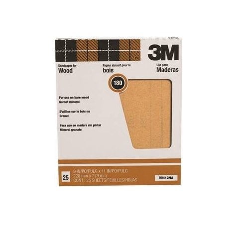 Pro-Pak Garnet Sandpaper - Fine Grit Sanding Sheets