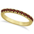 thumbnail image 1 of Garnet Stackable Ring Guard Band 14K Yellow Gold (0.37ct), 1 of 2