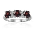 thumbnail image 1 of Garnet Three Stone Ring, 1 of 10