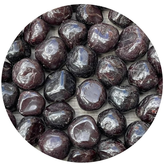 Garnet Tumbled Stones, Polished Garnet Gemstone, Garnet Healing Crystals (Garnet, 0.25 Pound)