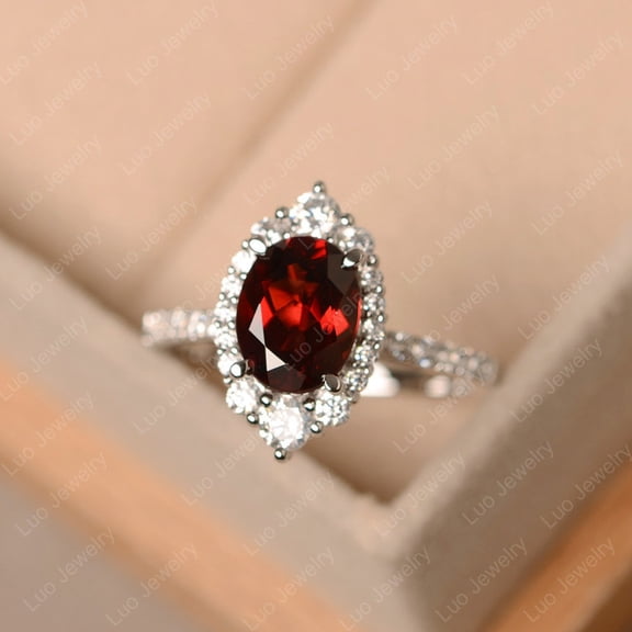Garnet ring,oval cut red gemston,sterling silver,gorgeous ring,cocktail ring,January birthstone