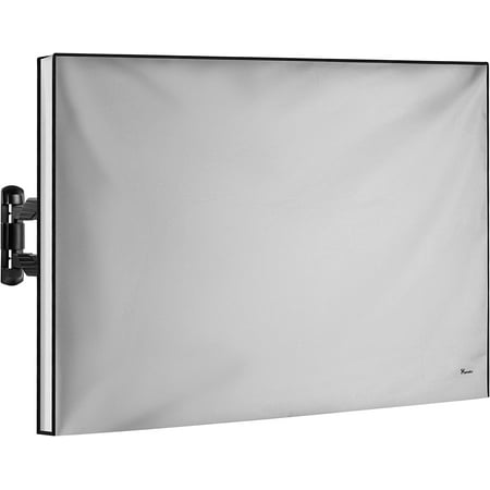 Garnetics 60-65” Outdoor TV Cover Waterproof and Weatherproof Outside Television Protector, Gray