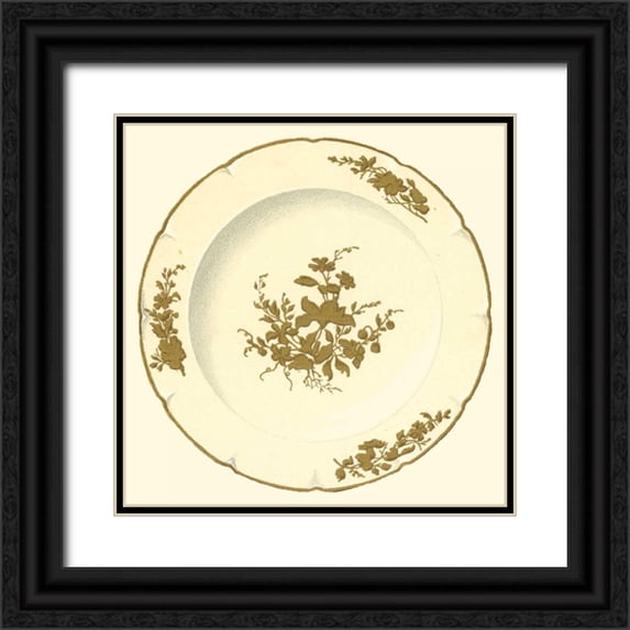 Garnier 15x15 Black Ornate Wood Framed with Double Matting Museum Art Print Titled - Sevres Porcelain VII