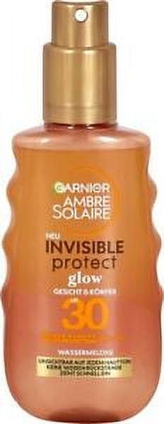 SPF30 Solaire GLOW spray Ambre INVISIBLE Garnier Protect 150ml