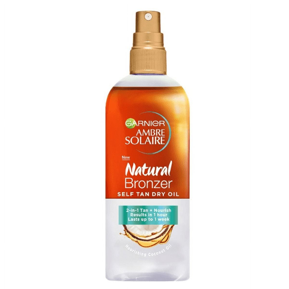 Garnier Ambre Solaire NATURAL BRONZER self tanning body spray 150ml/5.