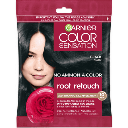 Garnier Color Sensation Root Retouch Permanent Hair Color for Adults, Black 1.0, 1 kit price history and forecast - Garnier 0603084087235
