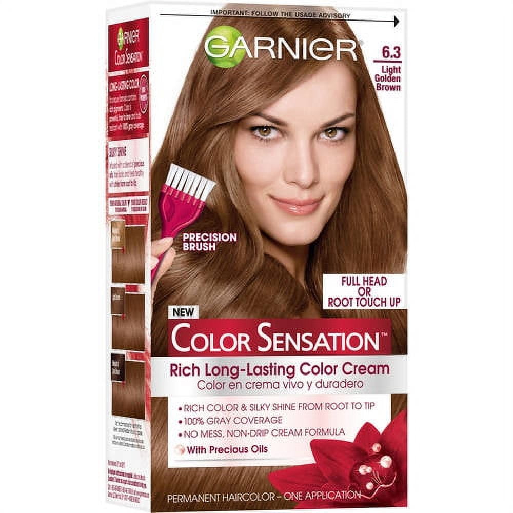 Garnier Nutrisse Golden Light Brown 6.3 Permanent Hair Dye | Morrisons
