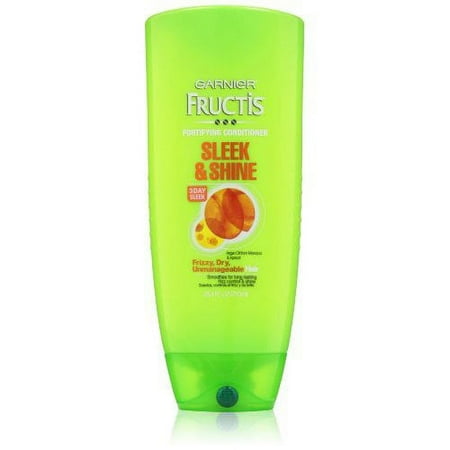 Garnier Conditioner, Sleek And Shine, Family Size, 25.4 Fluid Ounce (Pack of 2)