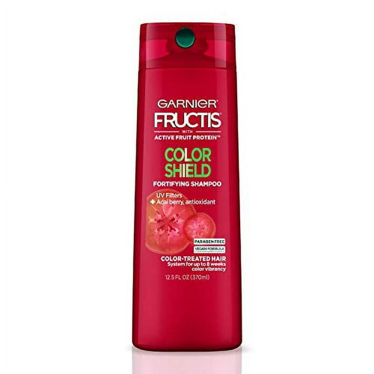 3 Shampoo, Garnier Color Shield oz, Pack Color-Treated Hair, 12.5 Fructis
