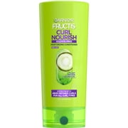 Garnier Fructis Curl Nourish Moisturizing Conditioner with Plant Protein and Coconut Oil, 21 fl oz