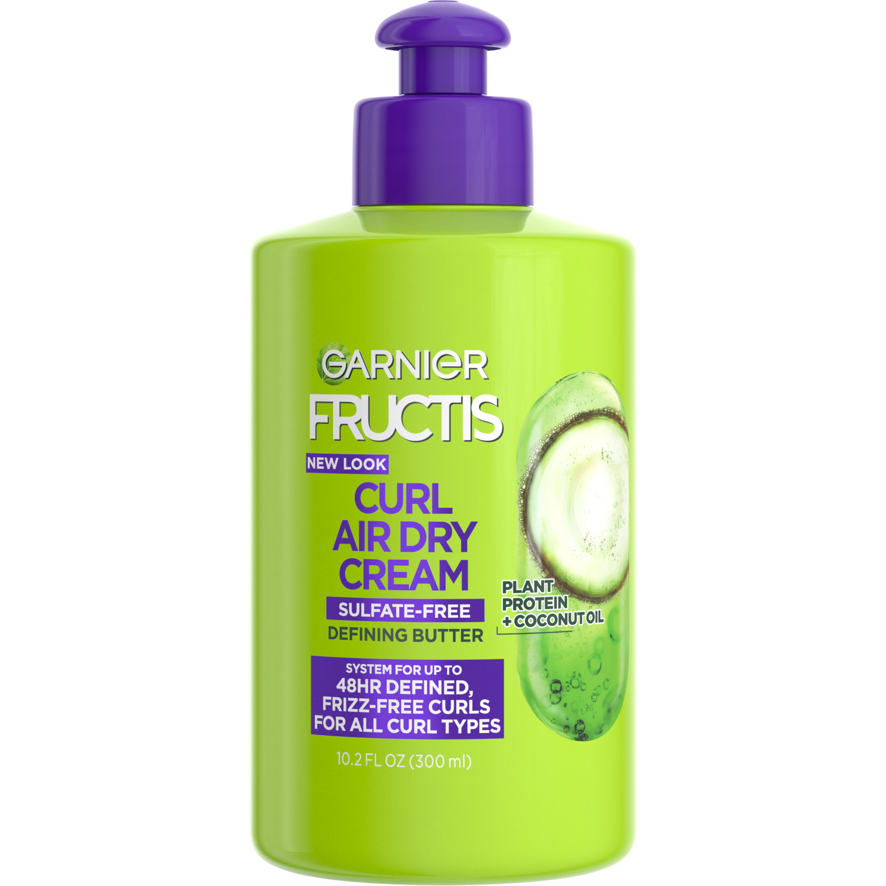 Garnier Fructis Curl Nourish Leave in Treatment with Glycerin Coconut Oil, 10.2 fl oz - image 1 of 8
