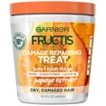 thumbnail image 1 of Garnier Fructis Damage Repairing Treat 1 Minute Hair Mask with Papaya Extract 13.5 fl oz, 1 of 7