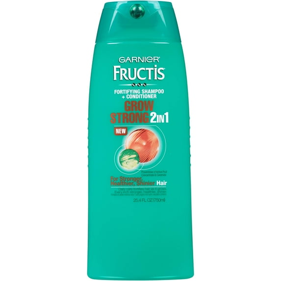 Garnier Fructis Grow Strong 2-in-1 Fortifying Shampoo + Conditioner, 25.4 fl oz