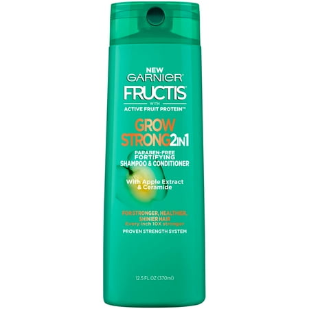 Garnier Fructis Grow Strong 2-in-1 Shampoo & Conditioner, 12.5 Fl Oz