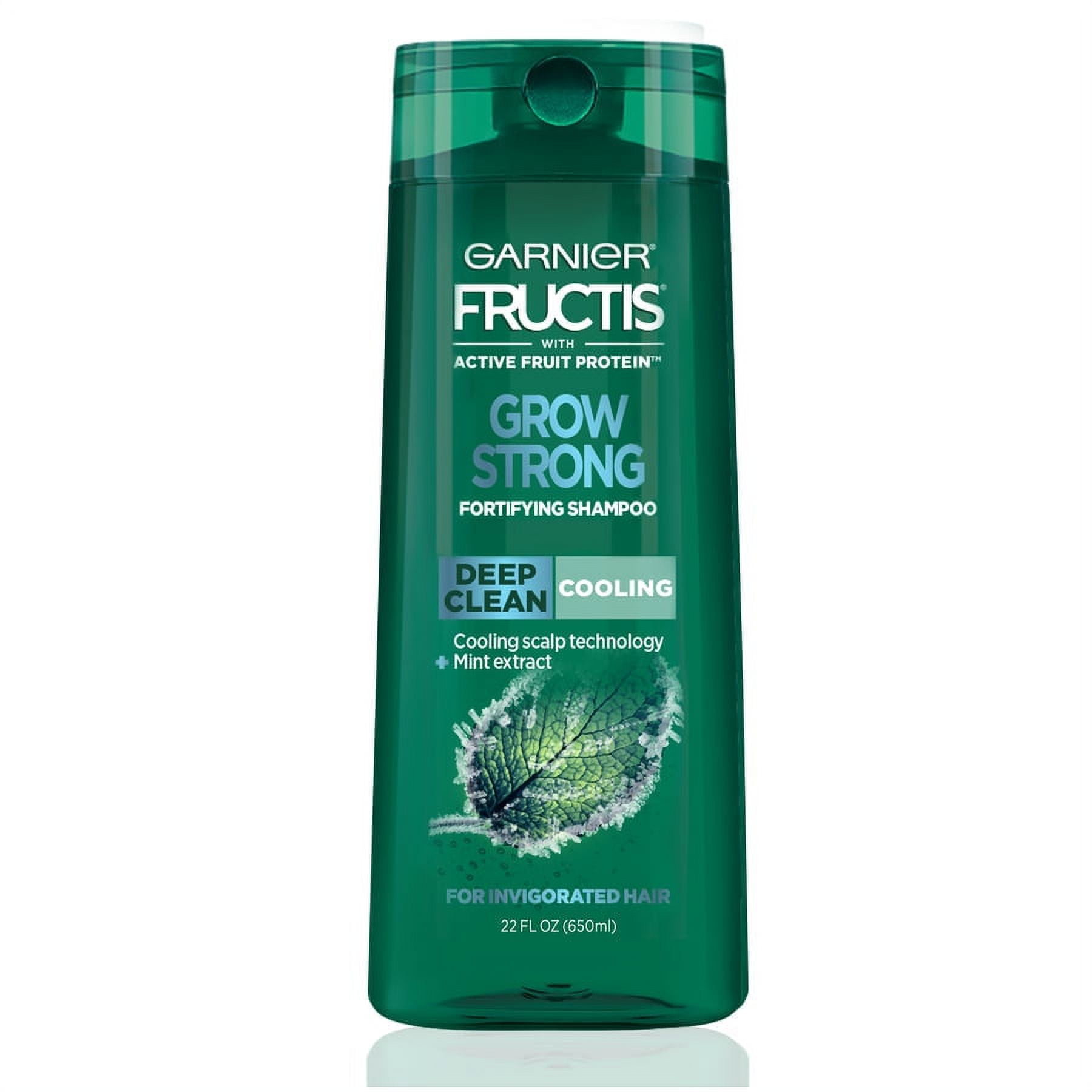 Garnier Fructis Grow Strong Cooling Deep Clean Shampoo, 22 fl oz