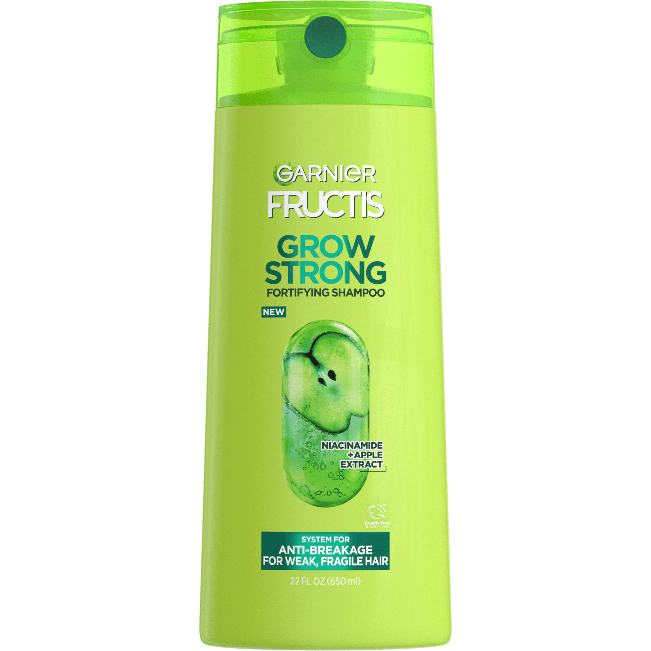 efter skole fast Klinik Garnier Fructis Grow Strong Fortifying Shampoo with Ceramide and Apple  Extract, 22 fl oz - Walmart.com