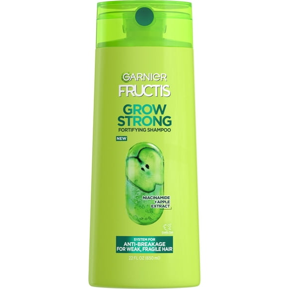 Garnier Fructis Grow Strong Fortifying Shampoo with Ceramide and Apple Extract, 22 fl oz