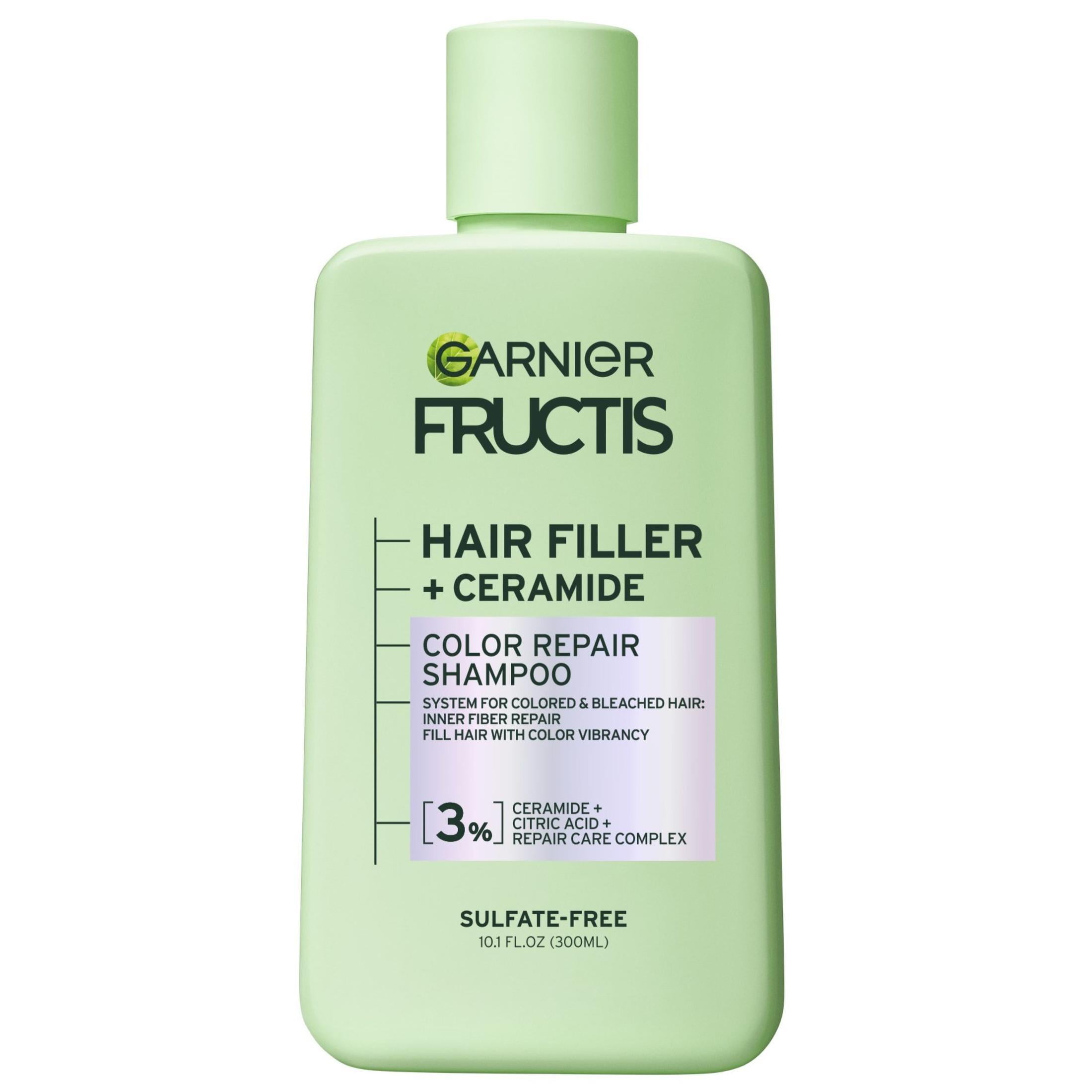 Garnier Fructis Hair Filler Color Repair Shampoo, Colored, Bleached Hair, Adults, Color Treated, 10.1 fl oz Garnier Fructis Hair Filler Color Repair Shampoo, Colored, Bleached Hair, Adults, Color Treated, 10.1 fl oz