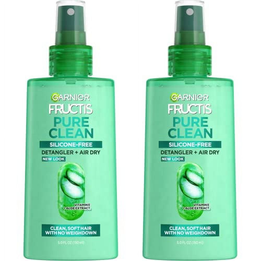 Garnier Fructis Pure Clean Detangler + Air Dry Spray, 5.0 Fl Oz, 2