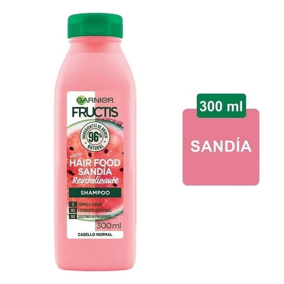 Garnier Fructis Revitalizing Shampoo for Normal Hair, Watermelon, 300 mL