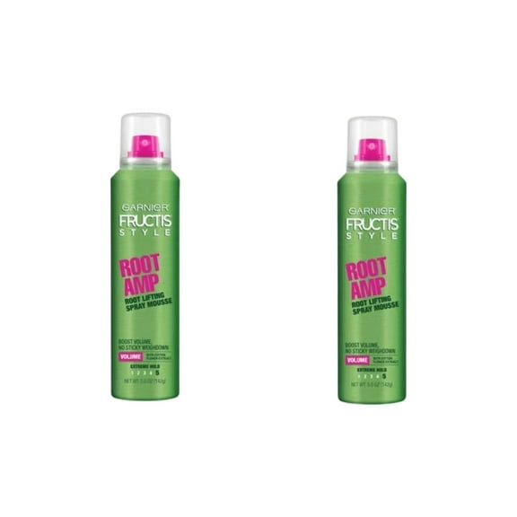 Garnier Fructis Root Amp Root Lifting Spray Mousse, 5 oz (Pack of 2)