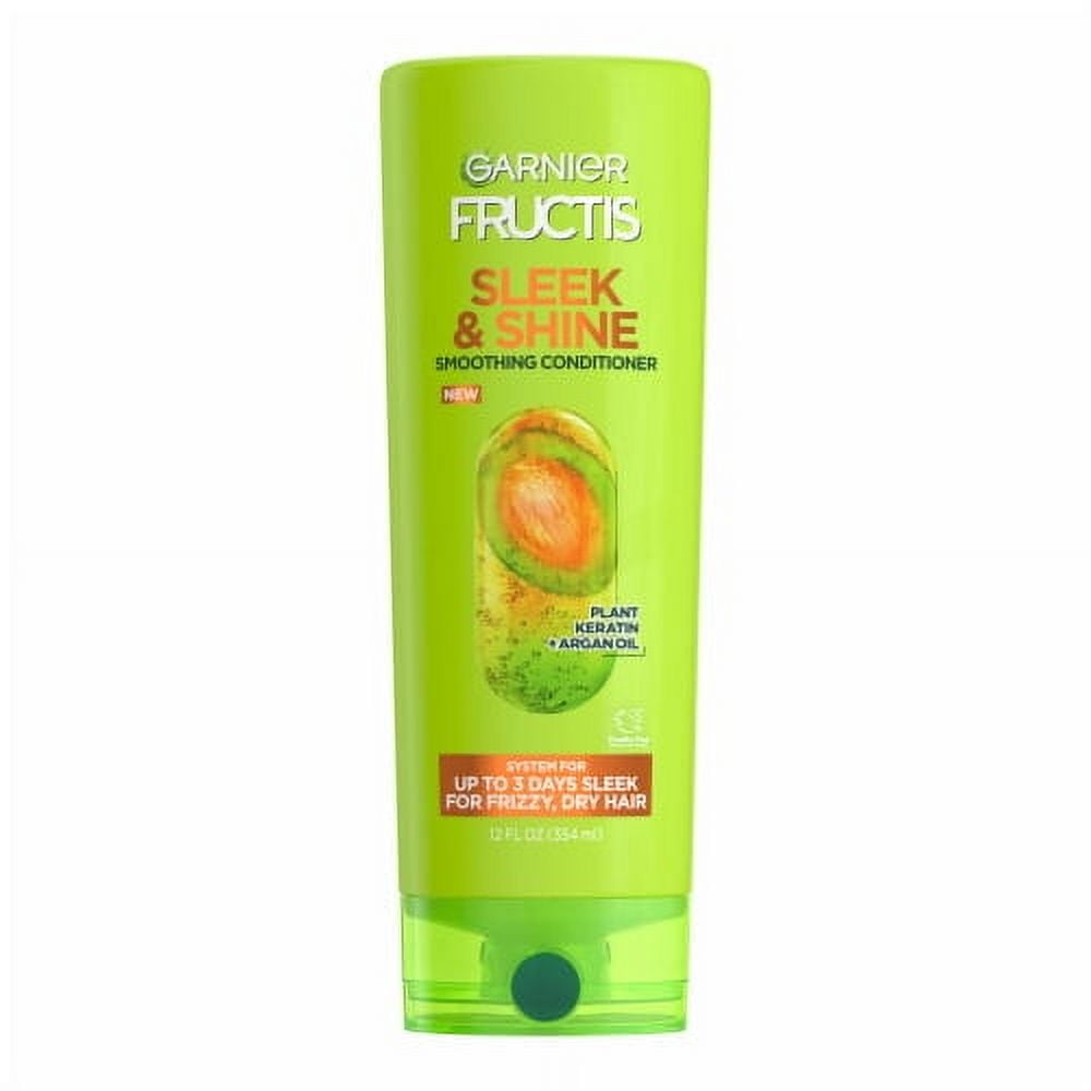 Garnier Fructis Sleek & Shine Fortifying Conditioner for Frizzy, Dry Hair 12.0 fl oz