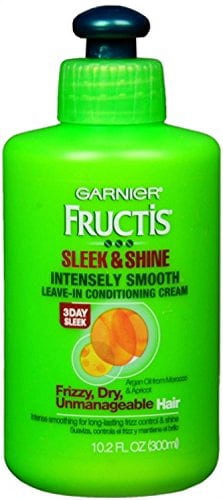 Garnier Fructis Sleek & Shine Intensely Smooth Leave-In Conditioning Cream, 10.2 Fl. Oz.