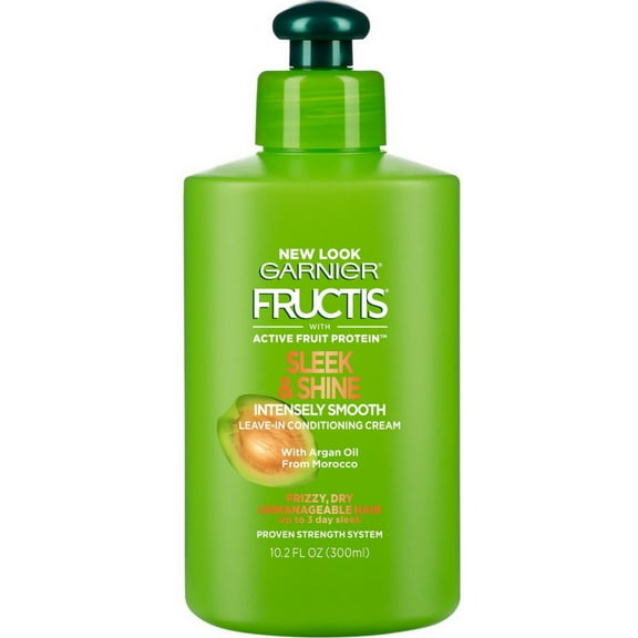 Garnier Fructis Sleek & Shine Intensely Smooth Leave-In Conditioning Cream 10.2 oz (Pack of 2)