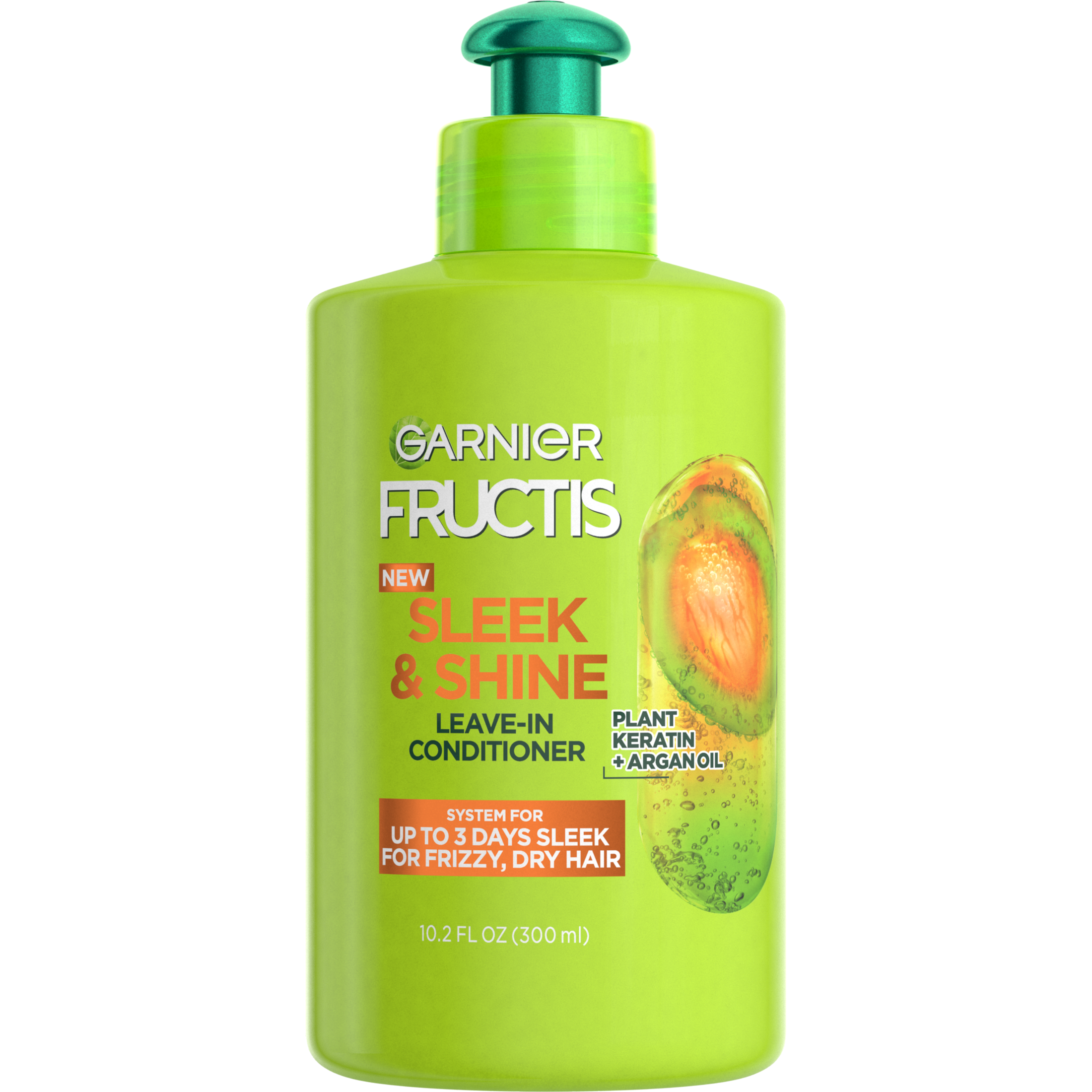 Garnier Fructis Sleek and Shine Leave In Conditioner with Argan Oil, 10.2 fl oz - image 1 of 9
