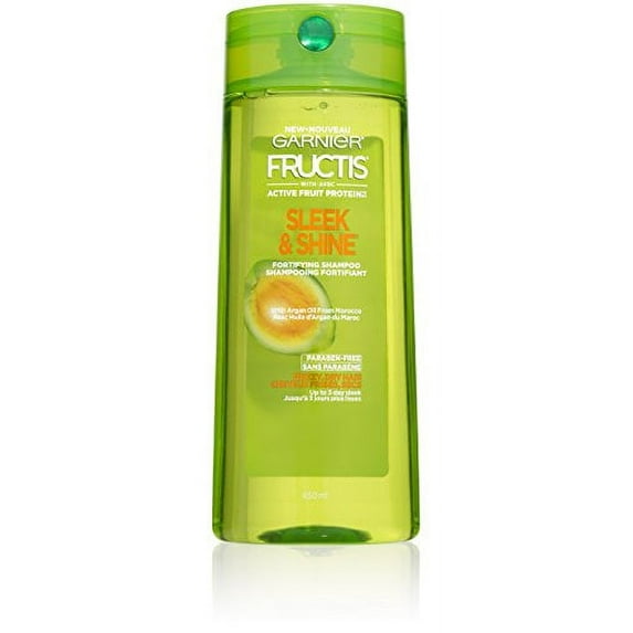 Garnier Fructis Sleek and Shine Shampoo, Frizzy, Dry, Unmanageable Hair, 22 oz, 2 Pack