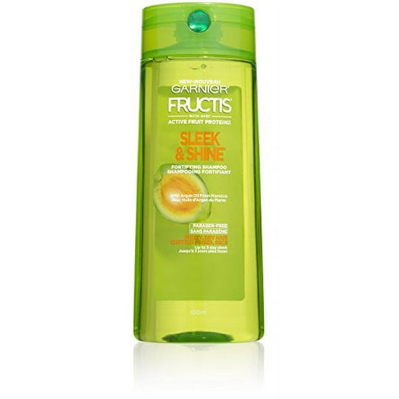 Garnier Fructis Sleek and Shine Shampoo, Frizzy, Dry, Unmanageable Hair, 22 oz, 2 Pack