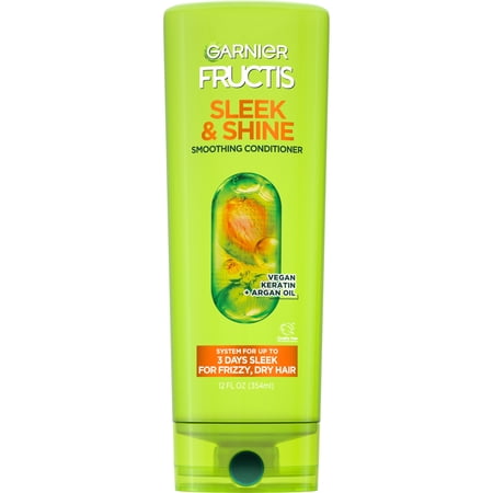 Garnier Fructis Sleek and Shine Smoothing Conditioner with Argan Oil, 21 fl oz