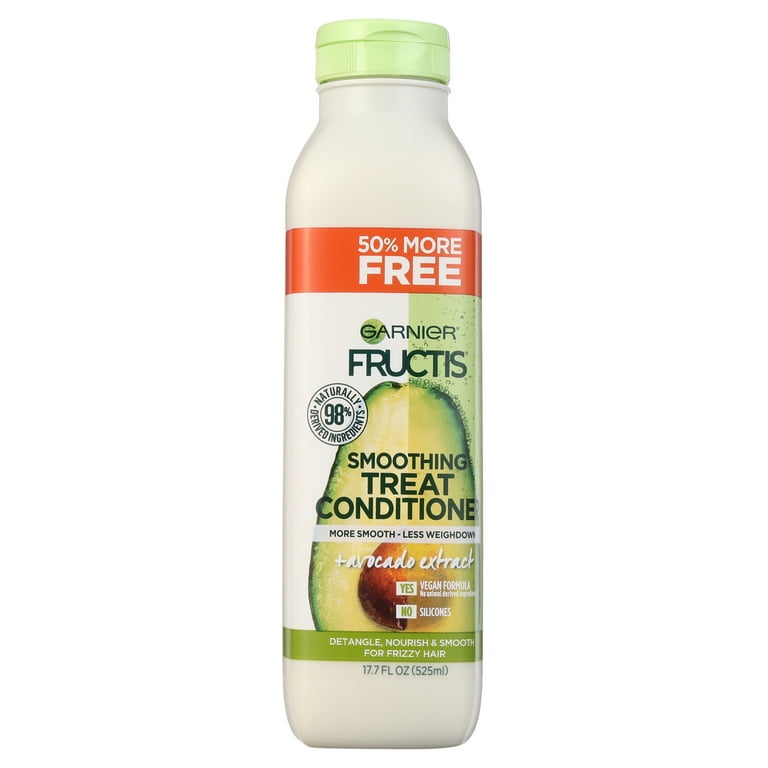 MÖDERE CONDITIONER 350mL×3 Garnier Fructis Smoothing Treat Leave-In Conditioner with