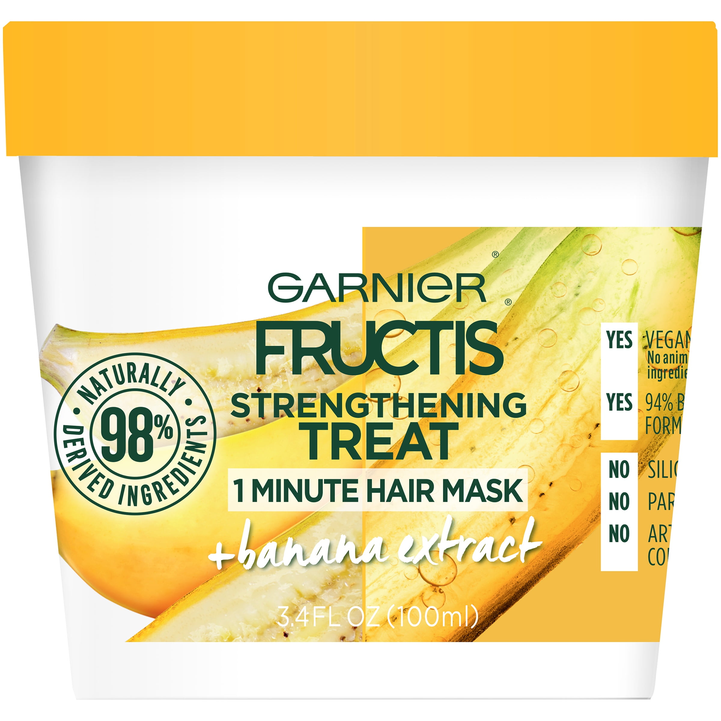 Vilje Tentacle Stole på Garnier Fructis Strengthening Nourishing Hair Mask with Banana Extract, 3.4  fl oz - Walmart.com
