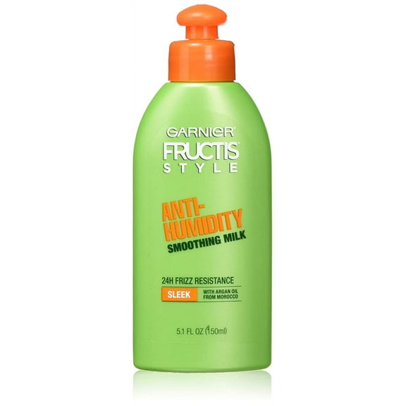 Garnier Fructis Style Anti-Humidity Anti Humidity Smoothing Milk, 5.1 fl oz (2 pack) (Bundle)