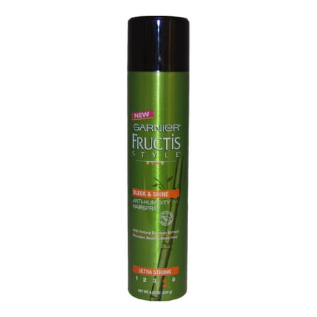Garnier Fructis Style Sleek & Shine Anti-Humidity Hairspray, Ultra Strong Hold, 8.25 oz