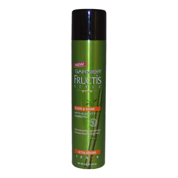 Garnier Fructis Style Sleek & Shine Anti-Humidity Hairspray, Ultra Strong Hold, 8.25 oz