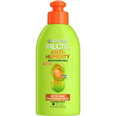 Garnier Fructis Style Anti-Humidity Smoothing and Straightening, All Hair Types, Milk, 5.1 fl oz