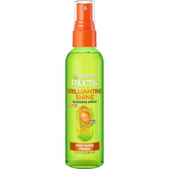 Garnier Fructis Style Brilliantine Shine Glossing Spray, Dry Hair, Unisex, 3 fl oz