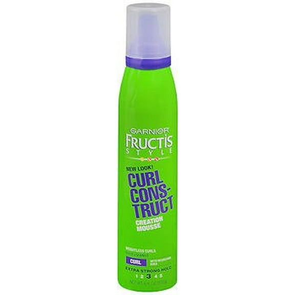 Garnier Fructis Style Curl Construct Creation Mousse, Curly Hair, 6.8 oz. (Pack of 2)