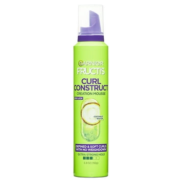 Garnier Fructis Style Curl Construct Creation Mousse, For Curly Hair, 6.8 oz.