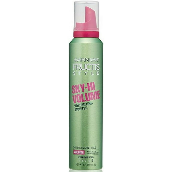 Garnier Fructis Style Sky-Hi Volume Mousse, Extreme Hold 6.40 oz (Pack of 3)
